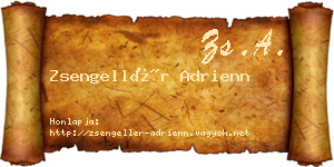 Zsengellér Adrienn névjegykártya